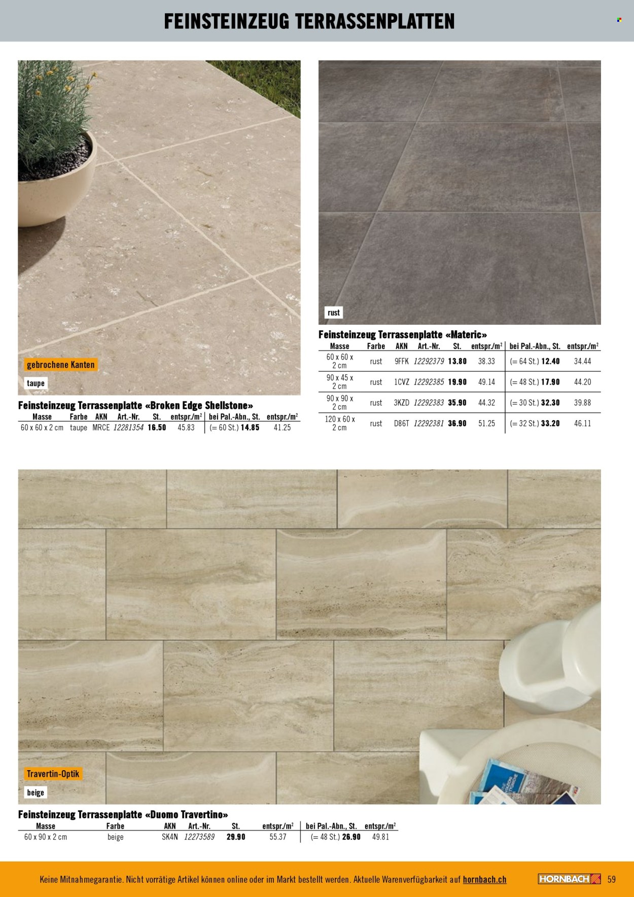 Prospekt Hornbach. Seite 59