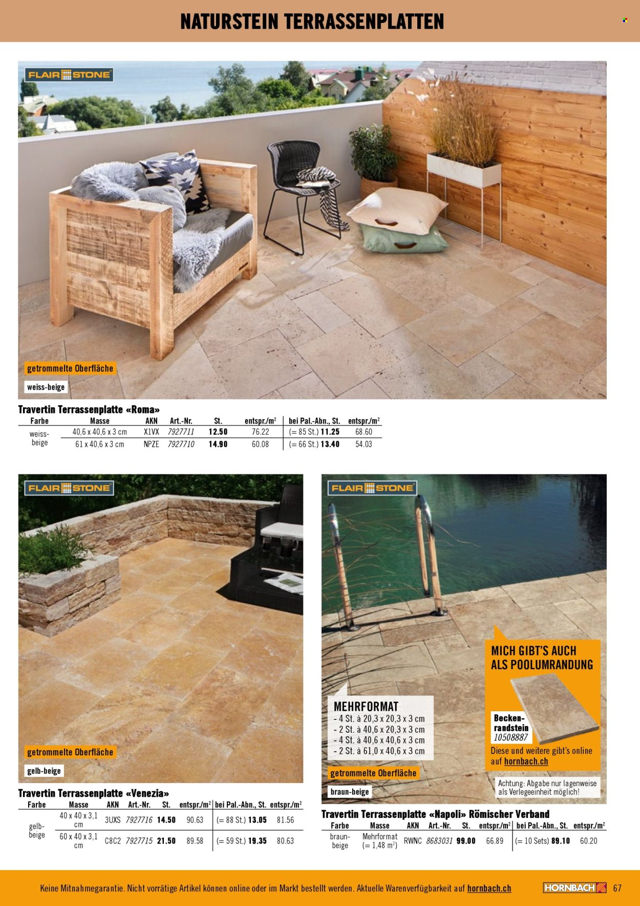 Prospekt Hornbach. Seite 67