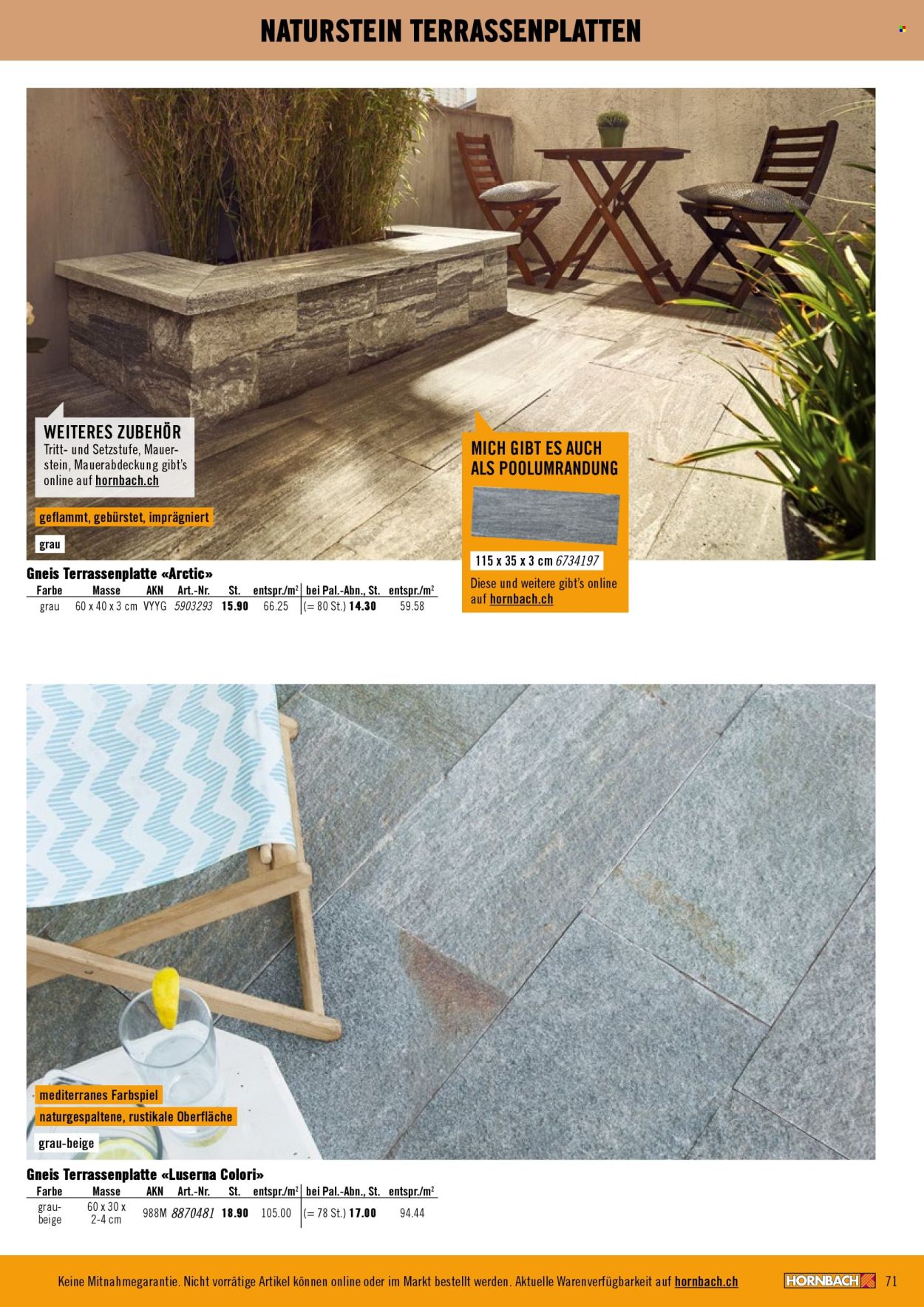 Prospekt Hornbach. Seite 71