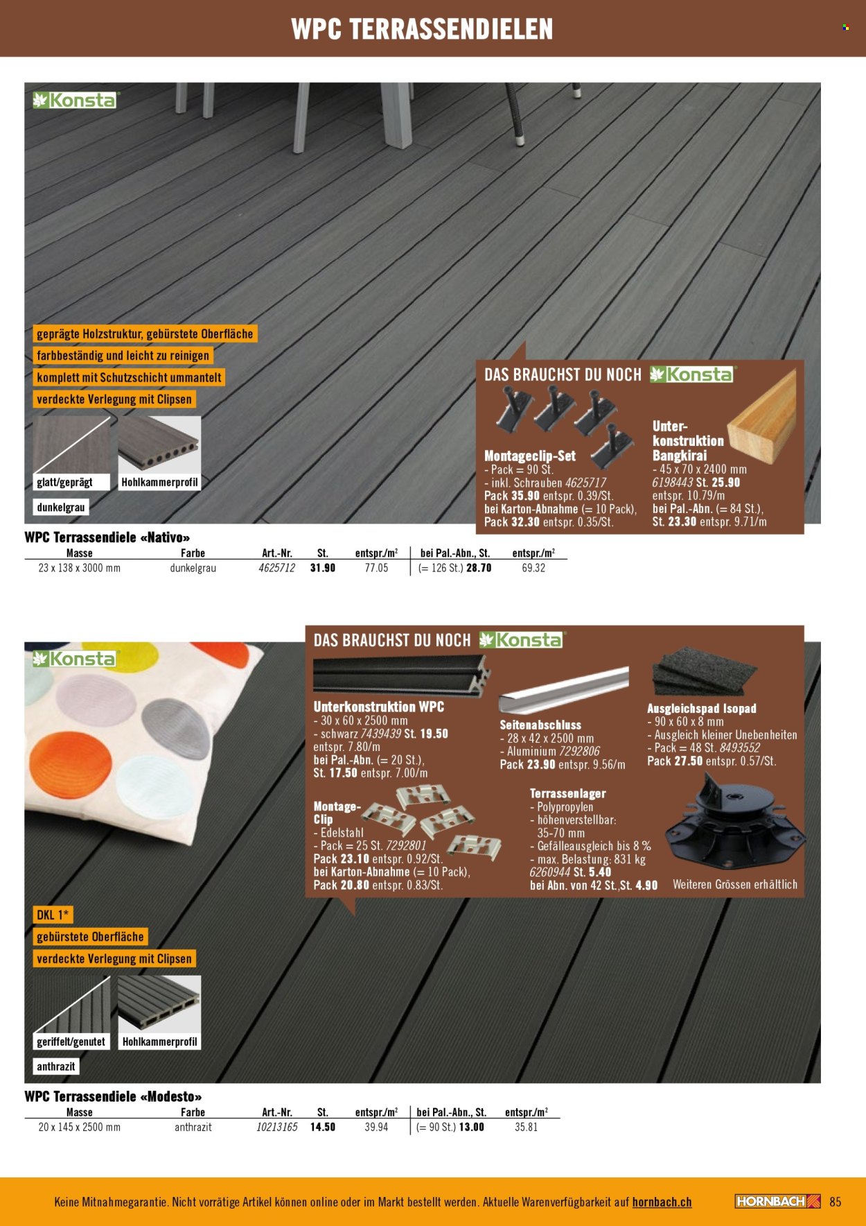 Prospekt Hornbach. Seite 85