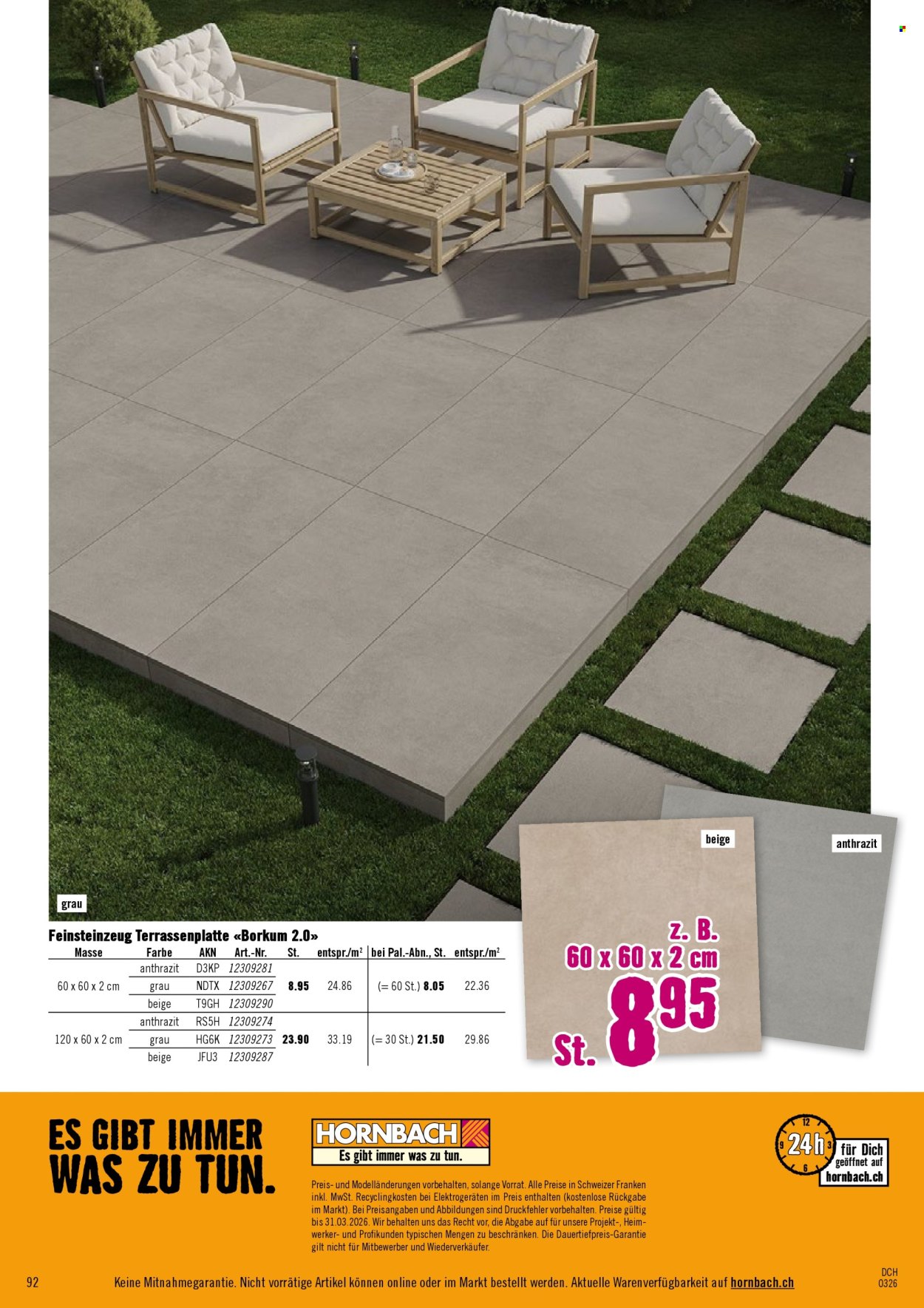 Prospekt Hornbach. Seite 92