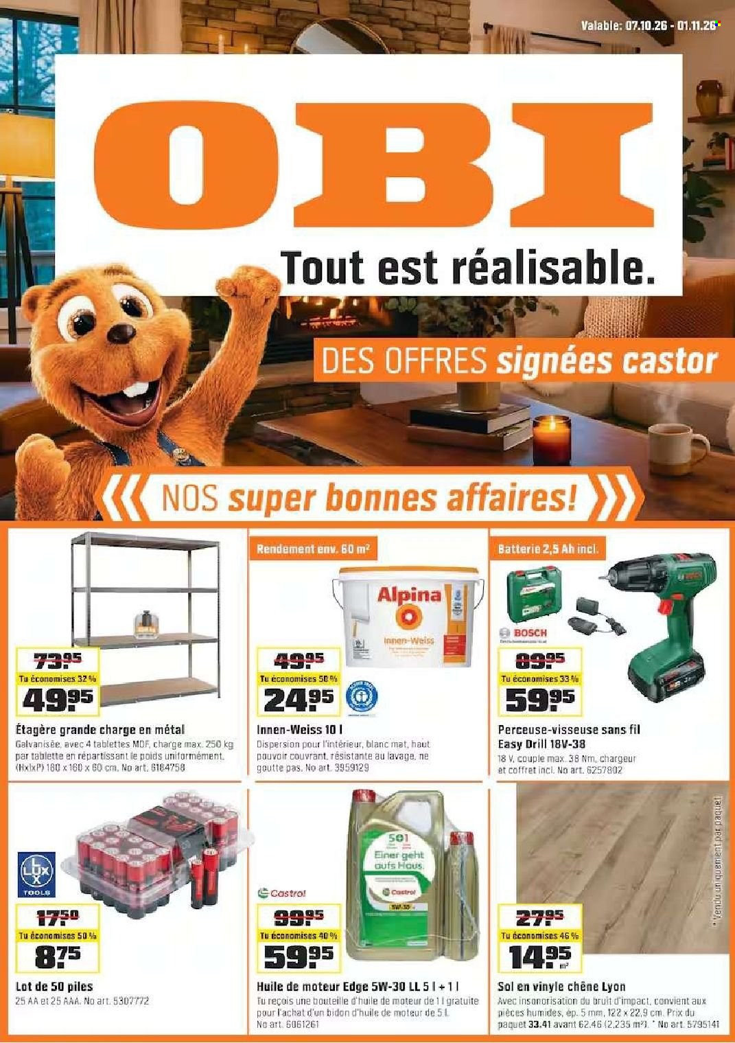Prospekt OBI - 7.10.2026 - 1.11.2026. Seite 1