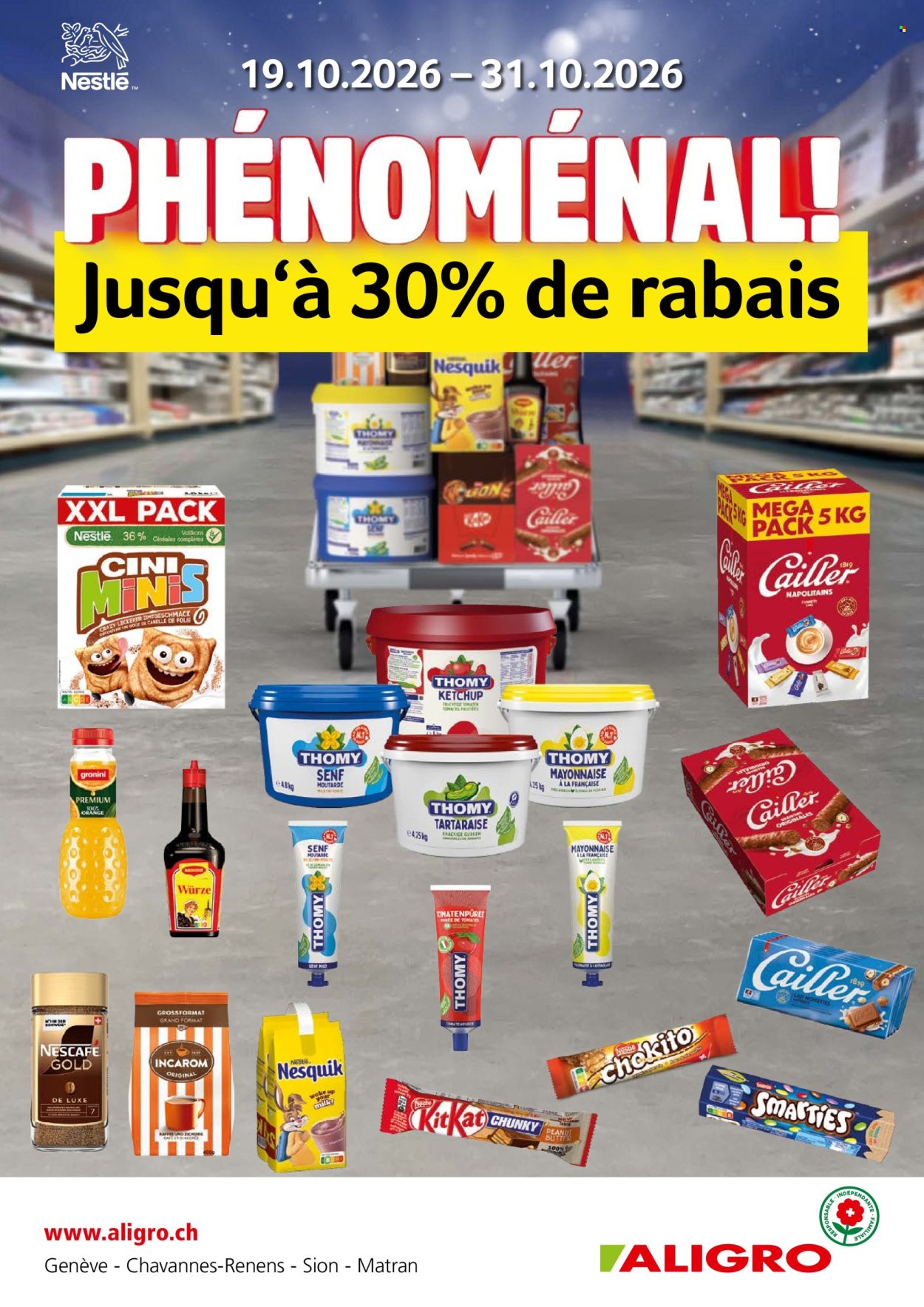 Prospekt ALIGRO - 19.10.2026 - 31.10.2026. Seite 1