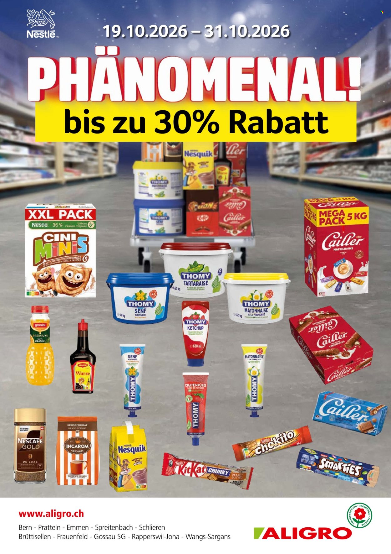 Prospekt ALIGRO - 19.10.2026 - 31.10.2026. Seite 1