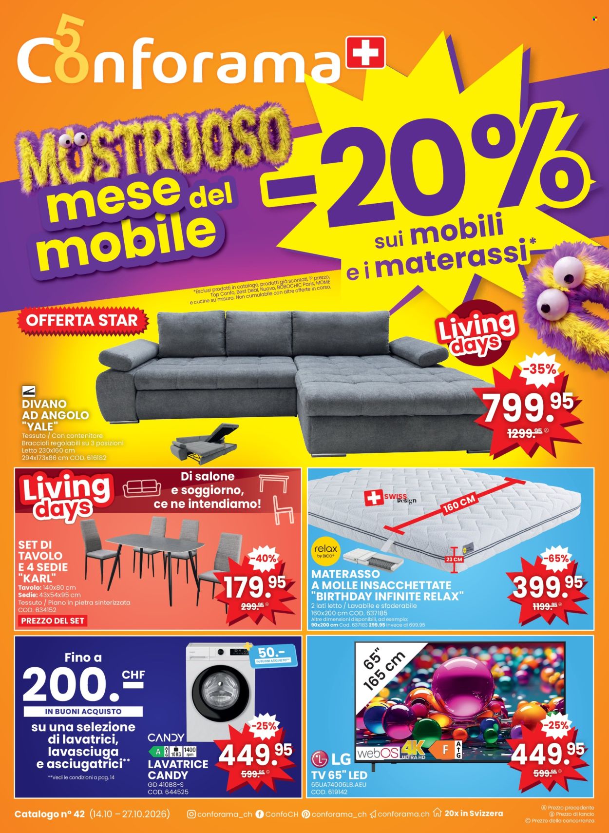 Prospekt Conforama - 14.10.2026 - 27.10.2026. Seite 1