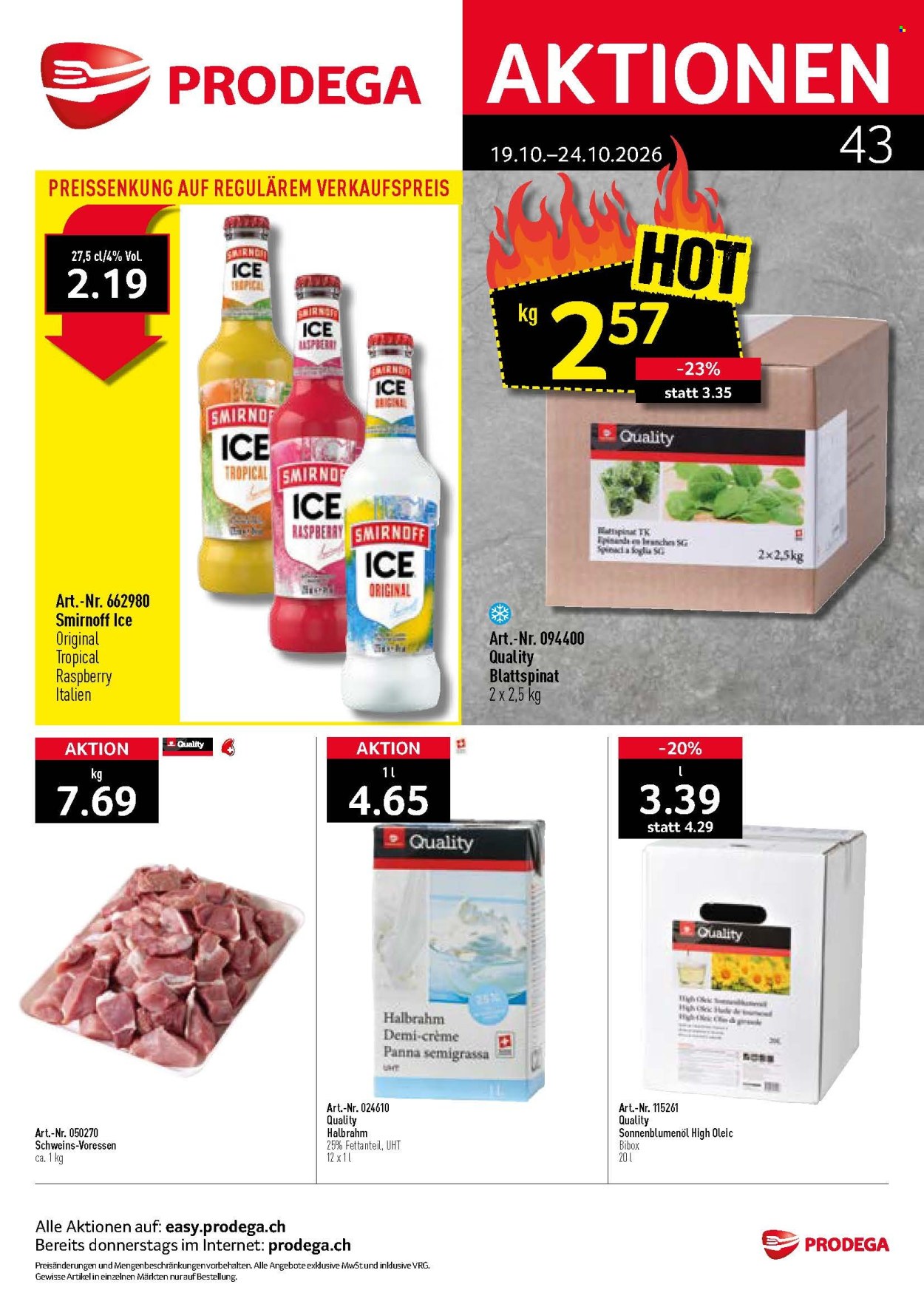 Prospekt Prodega - 19.10.2026 - 24.10.2026. Seite 1