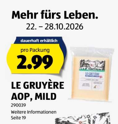 LE GRUYÈRE AOP, MILD