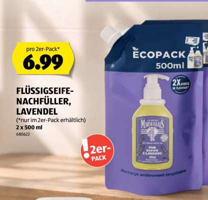 FLÜSSIGSEIFE-NACHFÜLLER, LAVENDEL