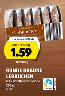Runde Braune Lebkuchen