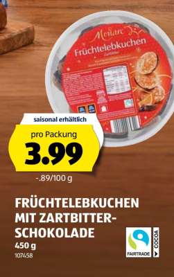 Früchtelebkuchen mit Zartbitterschokolade