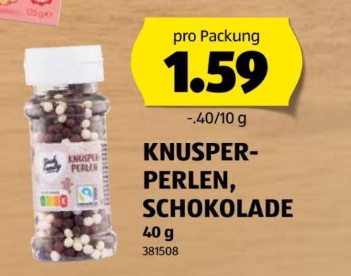 KNUSPER-PERLEN, SCHOKOLADE