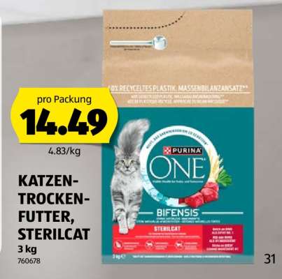 KATZEN-TROCKEN-FUTTER, STERILCAT