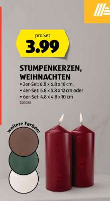 STUMPENKERZEN, WEIHNACHTEN