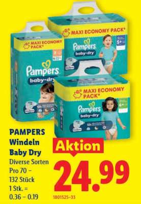 Pampers Windeln Baby-Dry