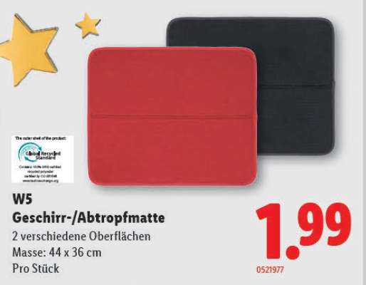 W5 Geschirr- / Abtropfmatte