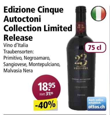 Edizione Cinque Autoctoni Collection Limited Release