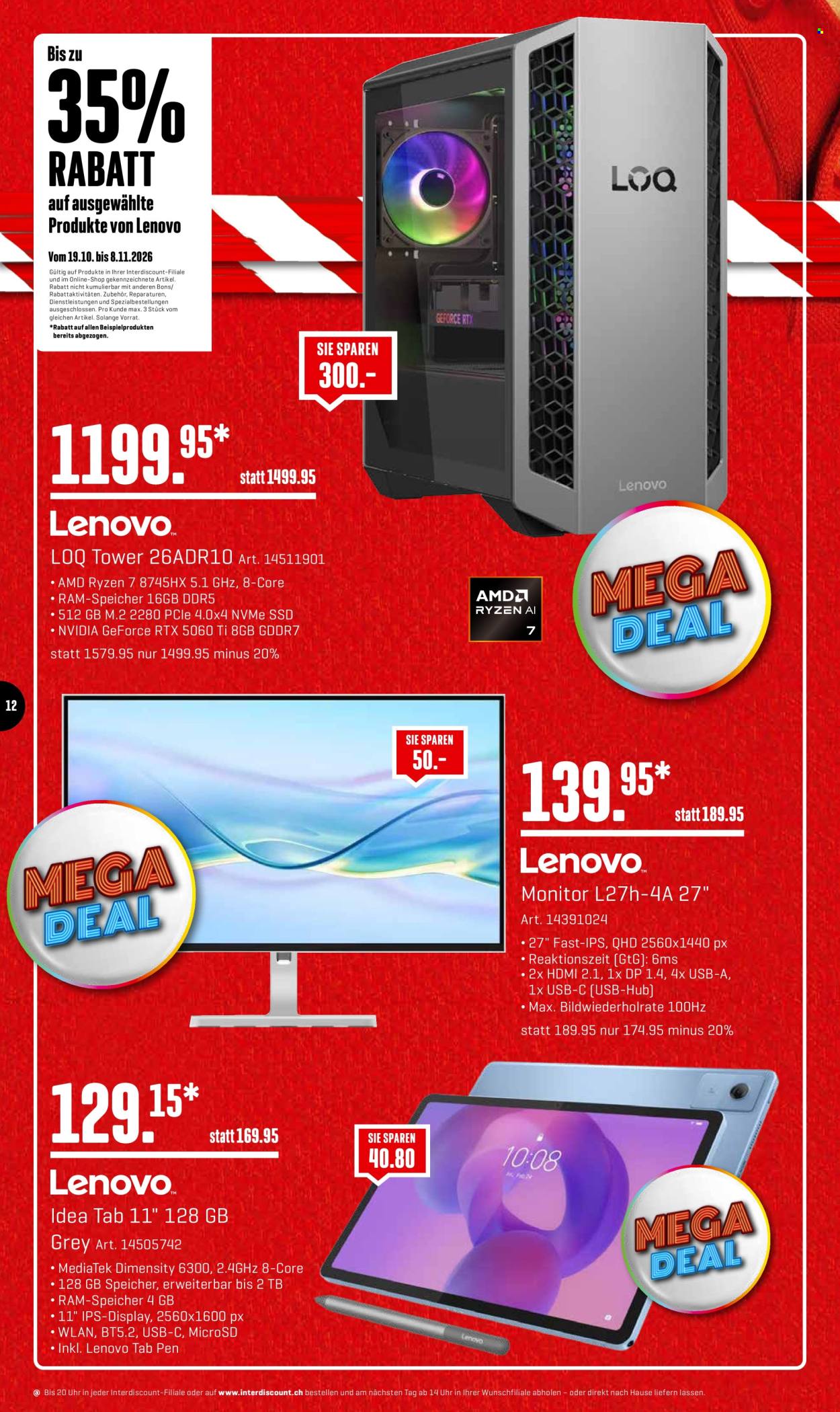 Prospekt Interdiscount - 19.10.2026 - 8.11.2026. Seite 12