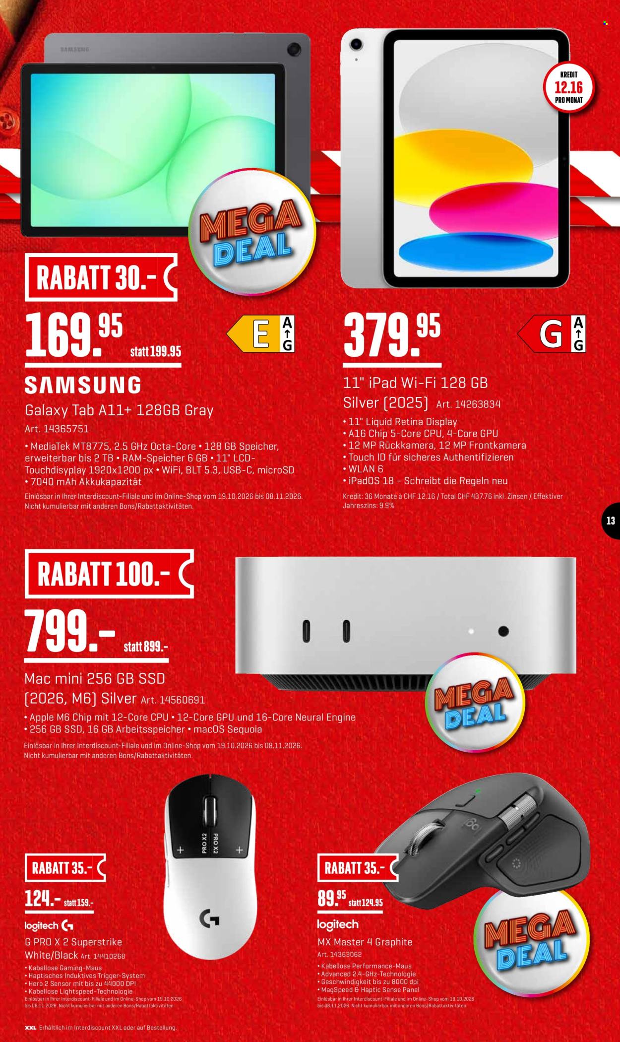 Prospekt Interdiscount - 19.10.2026 - 8.11.2026. Seite 13
