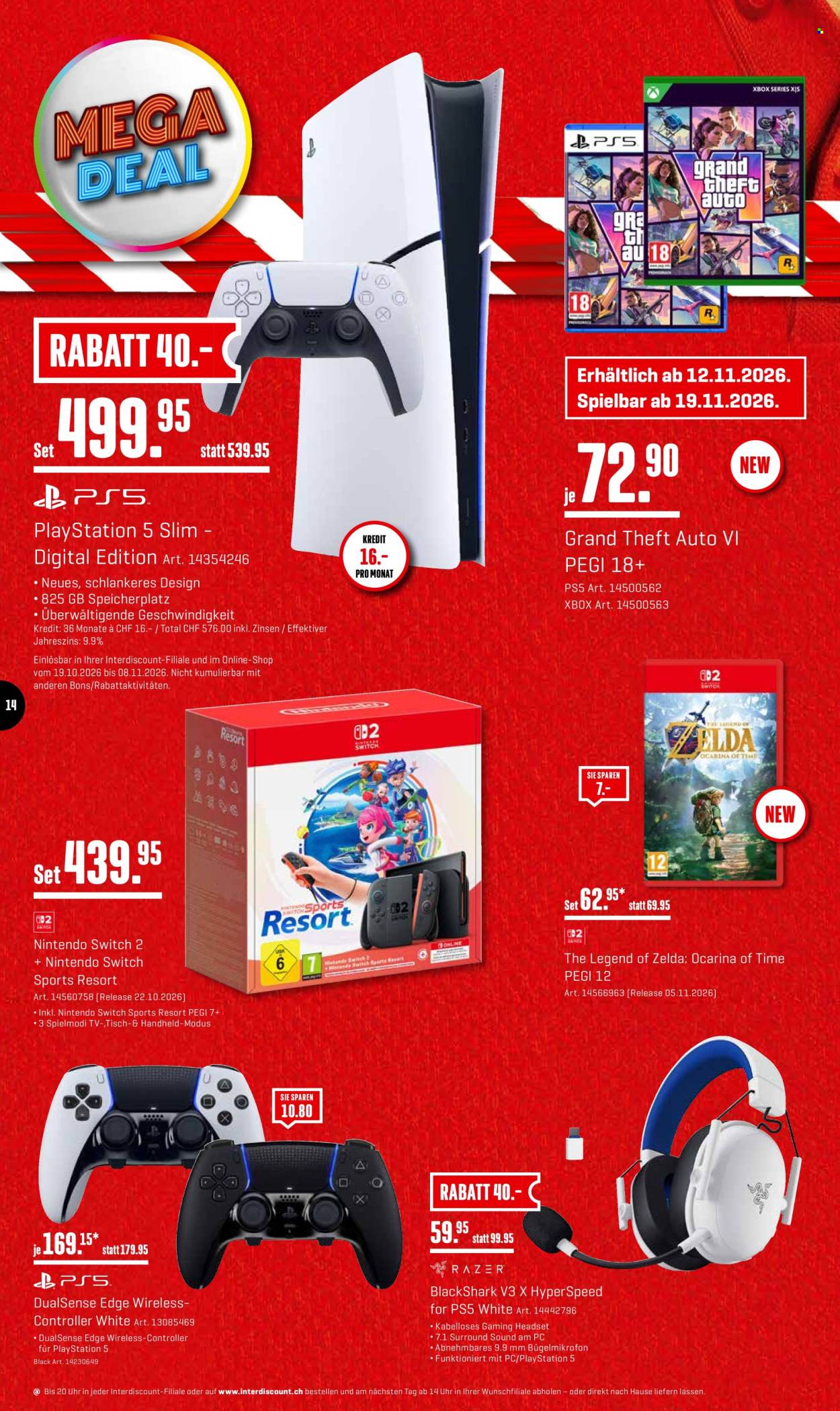 Prospekt Interdiscount - 19.10.2026 - 8.11.2026. Seite 14