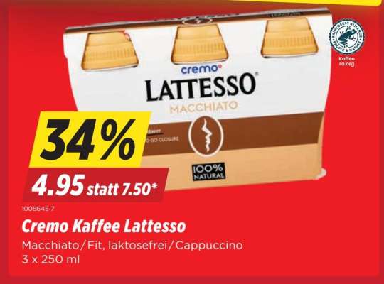 Cremo Kaffee Lattesso