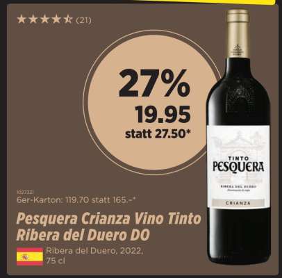Pesquera Crianza Vino Tinto Ribera del Duero DO