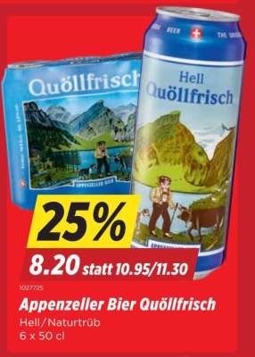 Appenzeller Bier Quöllfrisch