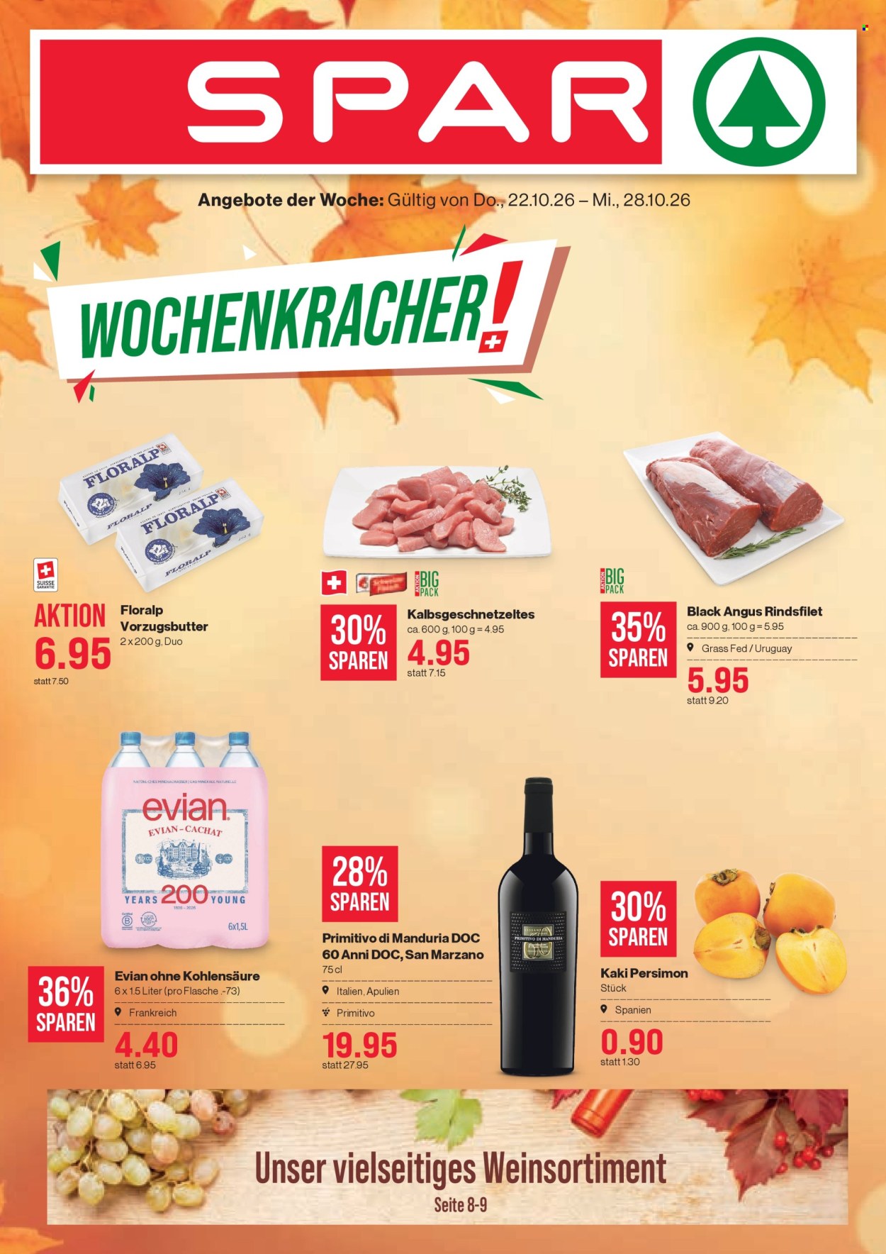 Prospekt SPAR - 22.10.2026 - 28.10.2026. Seite 1