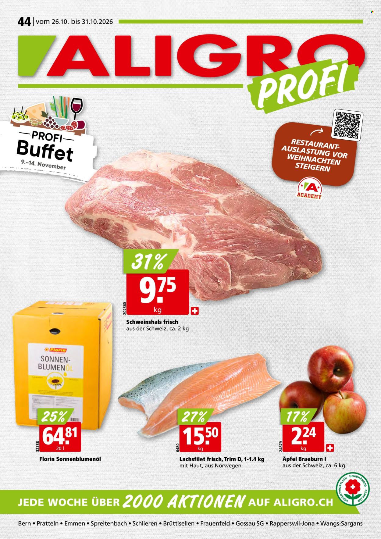Prospekt ALIGRO - 26.10.2026 - 31.10.2026. Seite 1