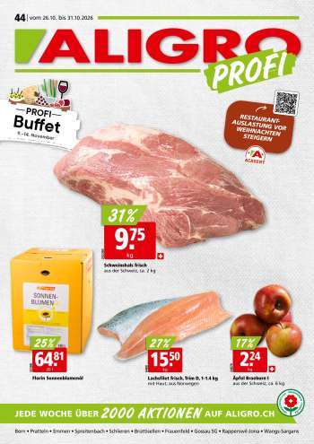 Prospekte ALIGRO - 26.10.2026 - 31.10.2026.