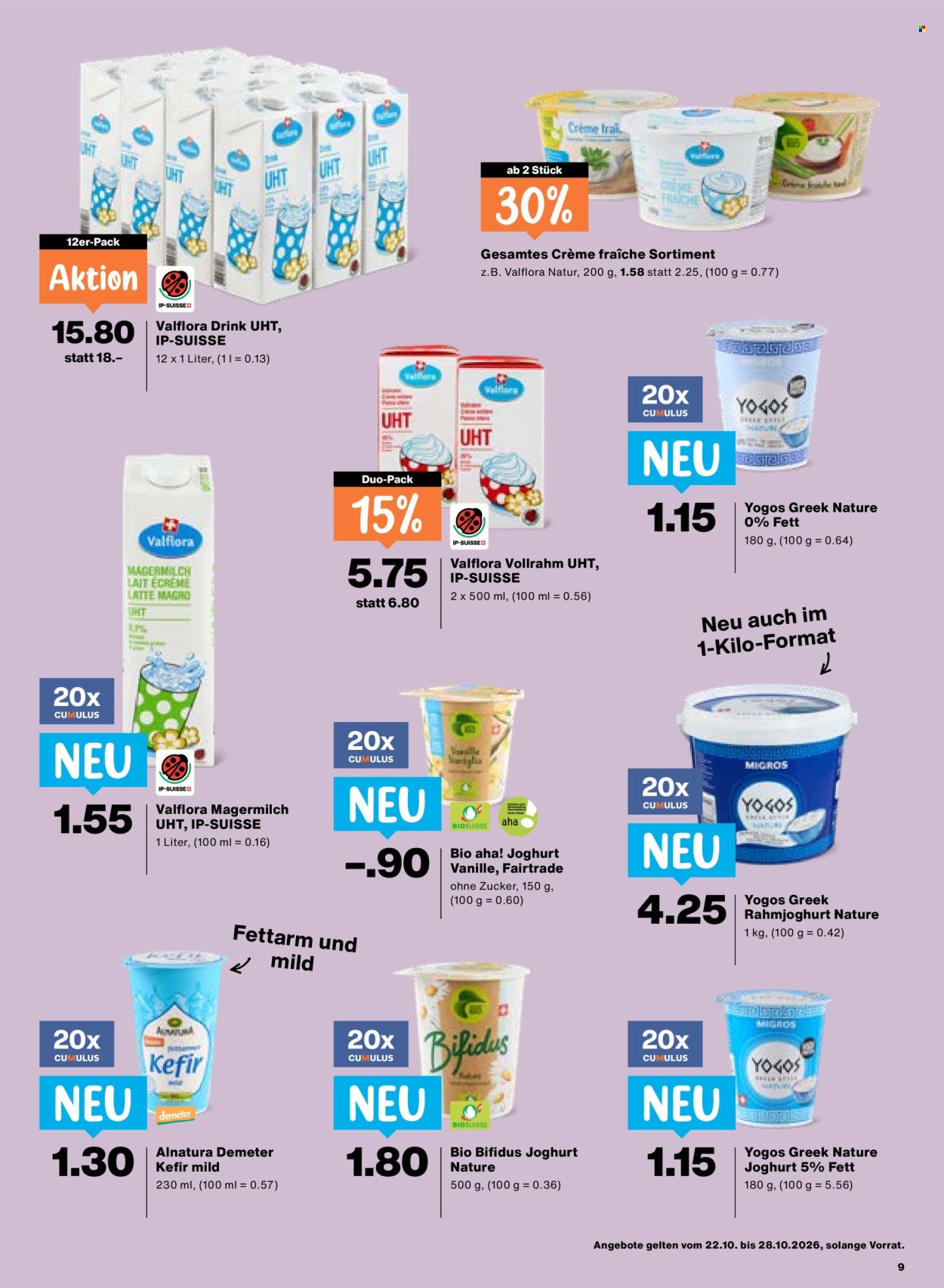 Prospekt Migros - 22.10.2026 - 28.10.2026. Seite 9