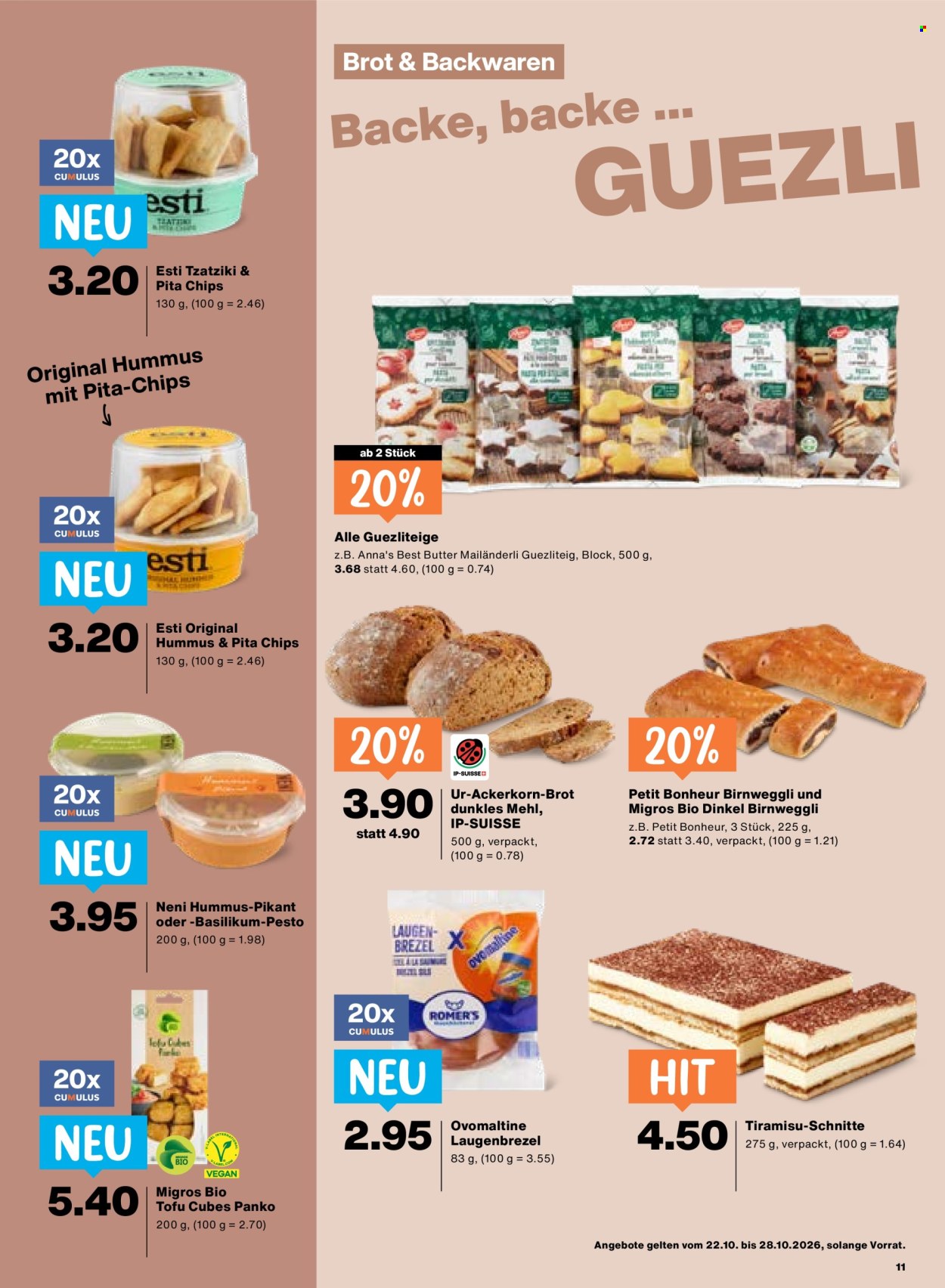 Prospekt Migros - 22.10.2026 - 28.10.2026. Seite 11