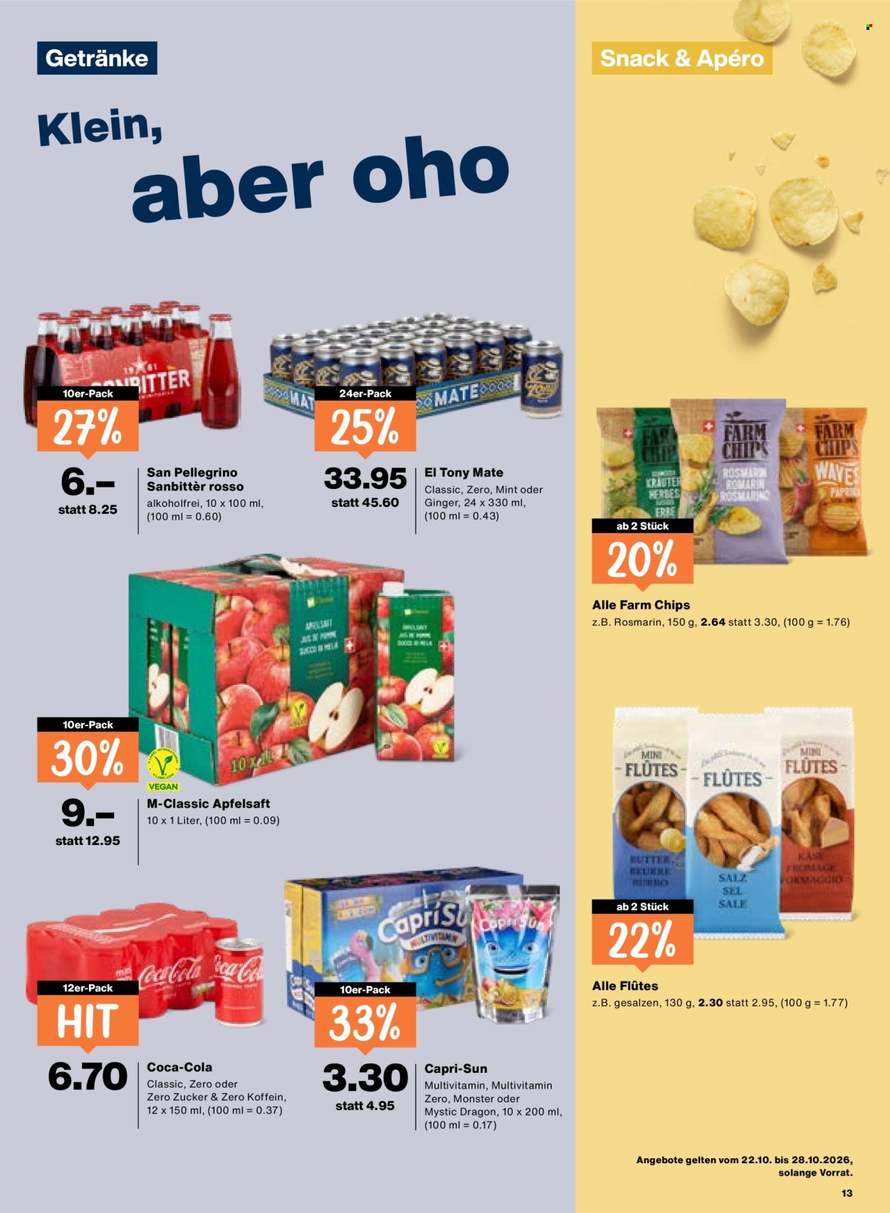 Prospekt Migros - 22.10.2026 - 28.10.2026. Seite 13