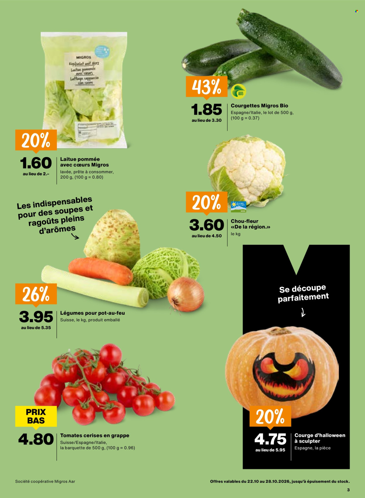 Prospekt Migros - 22.10.2026 - 28.10.2026. Seite 3