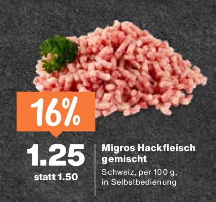 Migros Hackfleisch gemischt