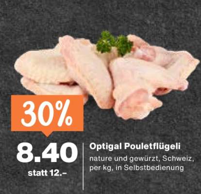 Optigal Pouletflügeli