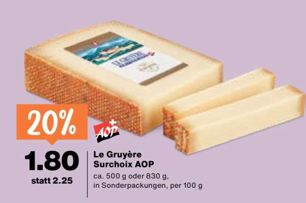 Le Gruyère Surchoix, AOP