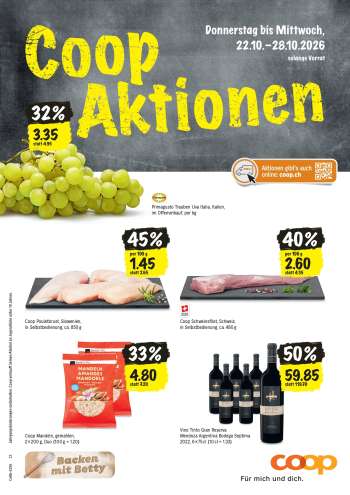 Prospekte Coop - 22.10.2026 - 28.10.2026.