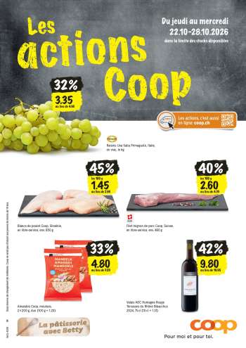 Prospekte Coop - 22.10.2026 - 28.10.2026.