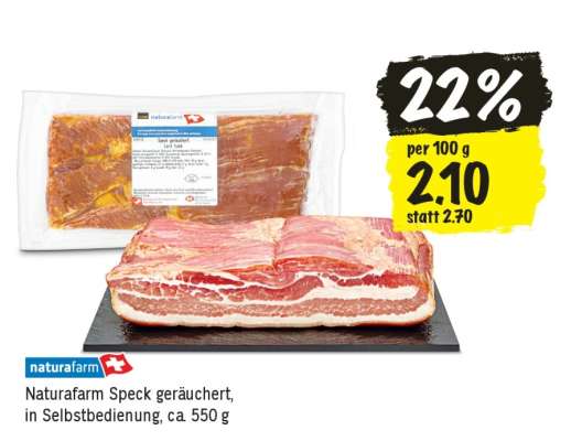 Naturafarm Speck geräuchert
