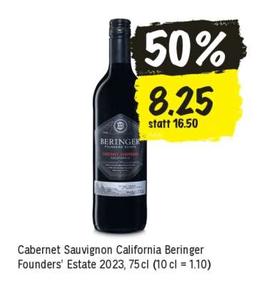 Cabernet Sauvignon California Beringer Founders’ Estate 2023