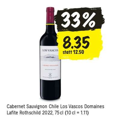 Cabernet Sauvignon Chile Los Vascos Domaines Lafite Rothschild 2022