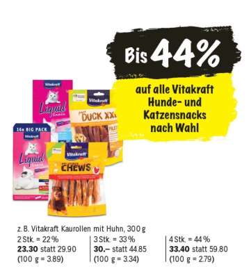 Vitakraft Kaurollen mit Huhn, 300 g
