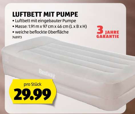 LUFTBETT MIT PUMPE