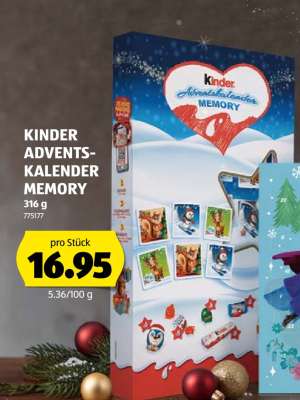 KINDER ADVENTSKALENDER MEMORY