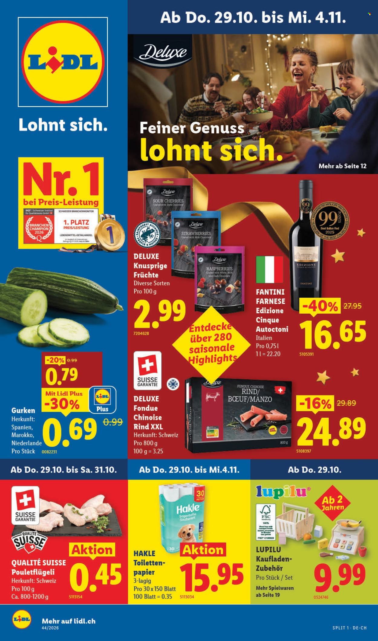 Prospekt Lidl - 29.10.2026 - 4.11.2026. Seite 1