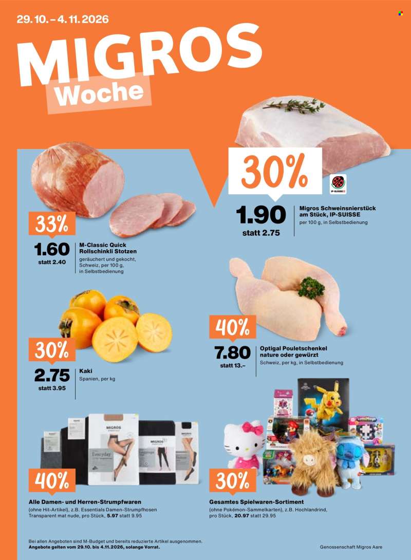 Prospekte Migros - 29.10.2026 - 4.11.2026.