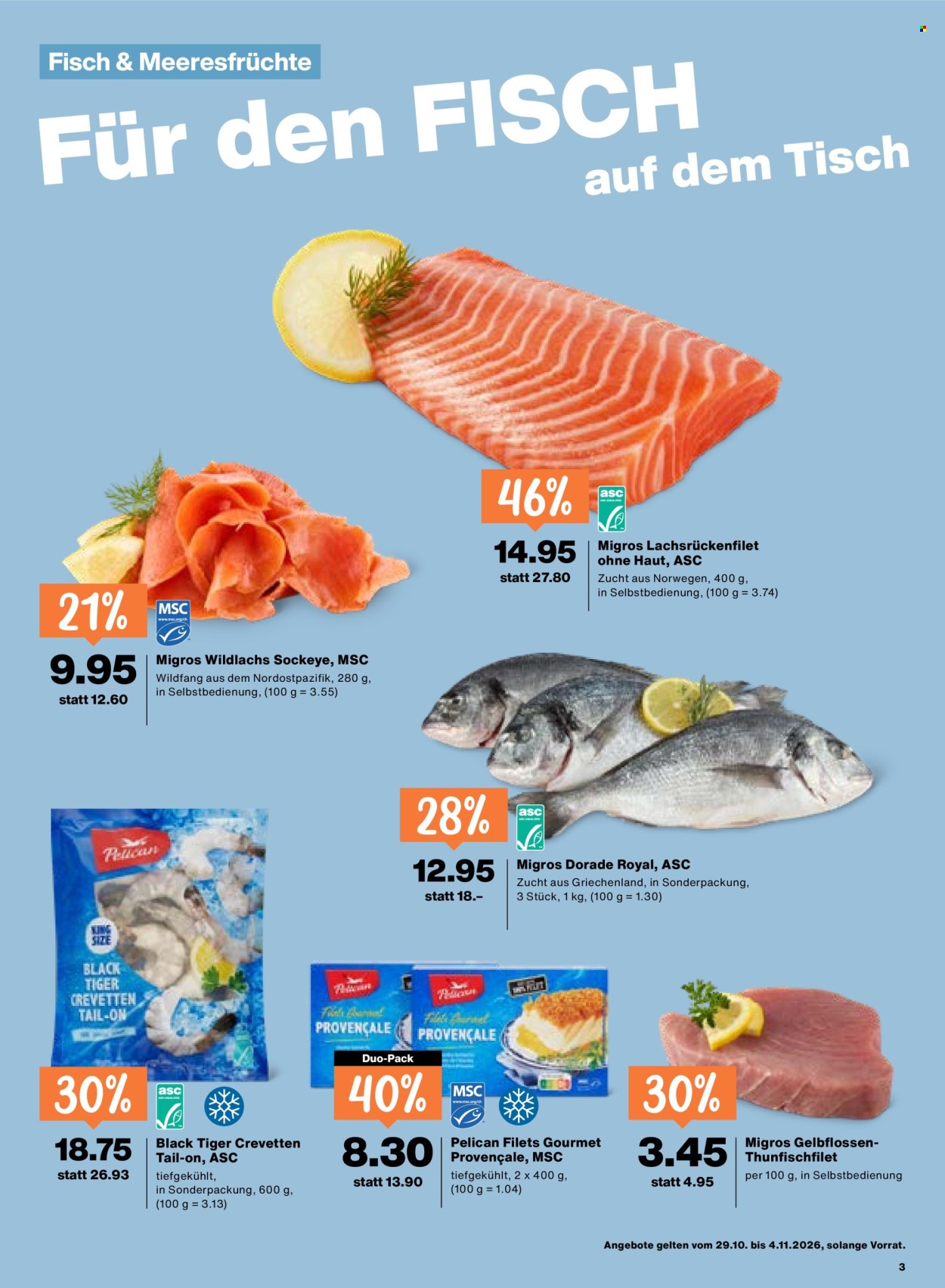 Prospekt Migros - 29.10.2026 - 4.11.2026. Seite 3