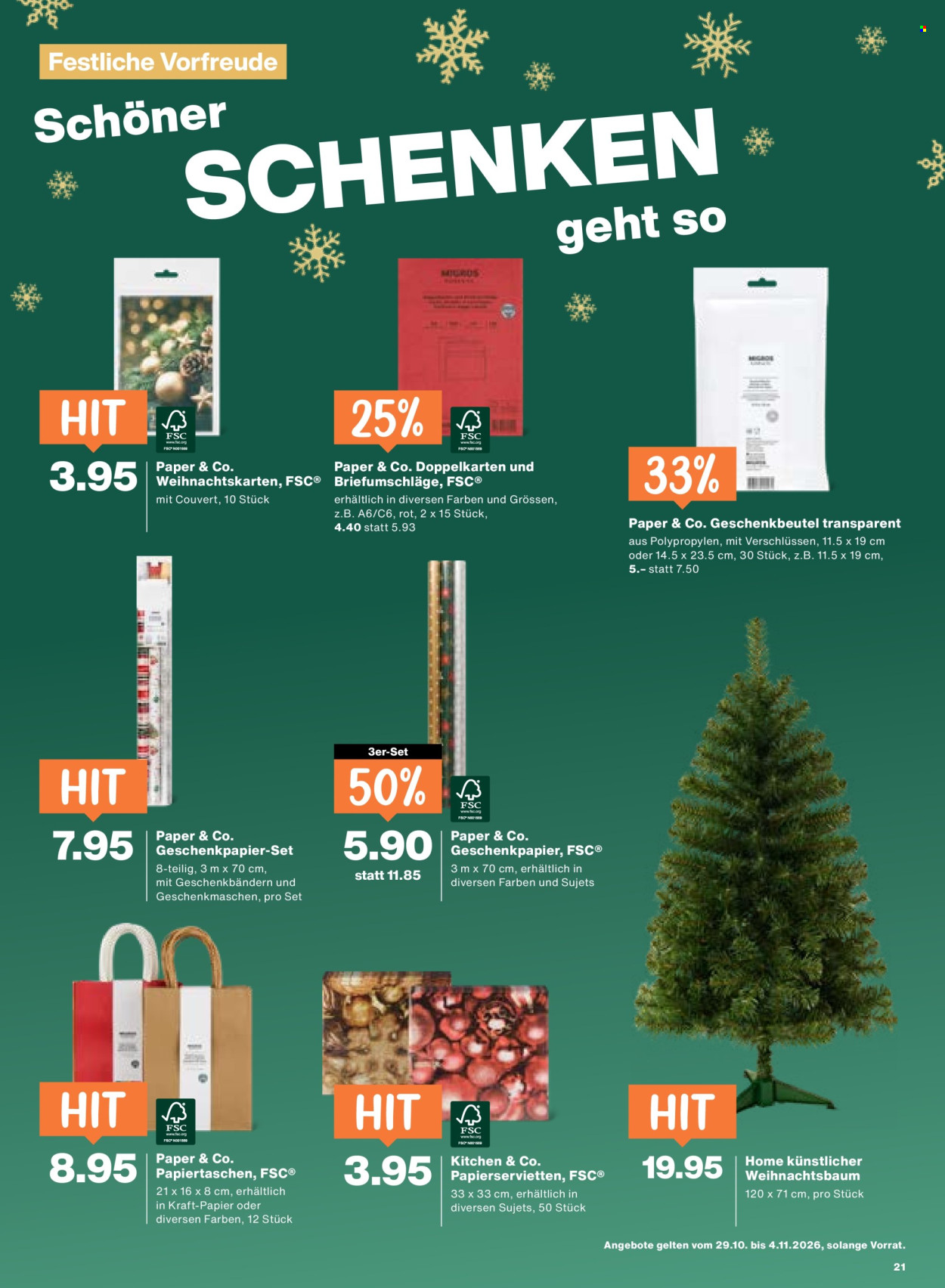 Prospekt Migros - 29.10.2026 - 4.11.2026. Seite 21