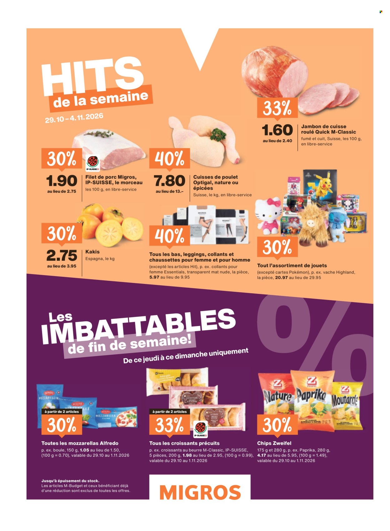 Prospekt Migros - 28.10.2026 - 4.11.2026. Seite 72